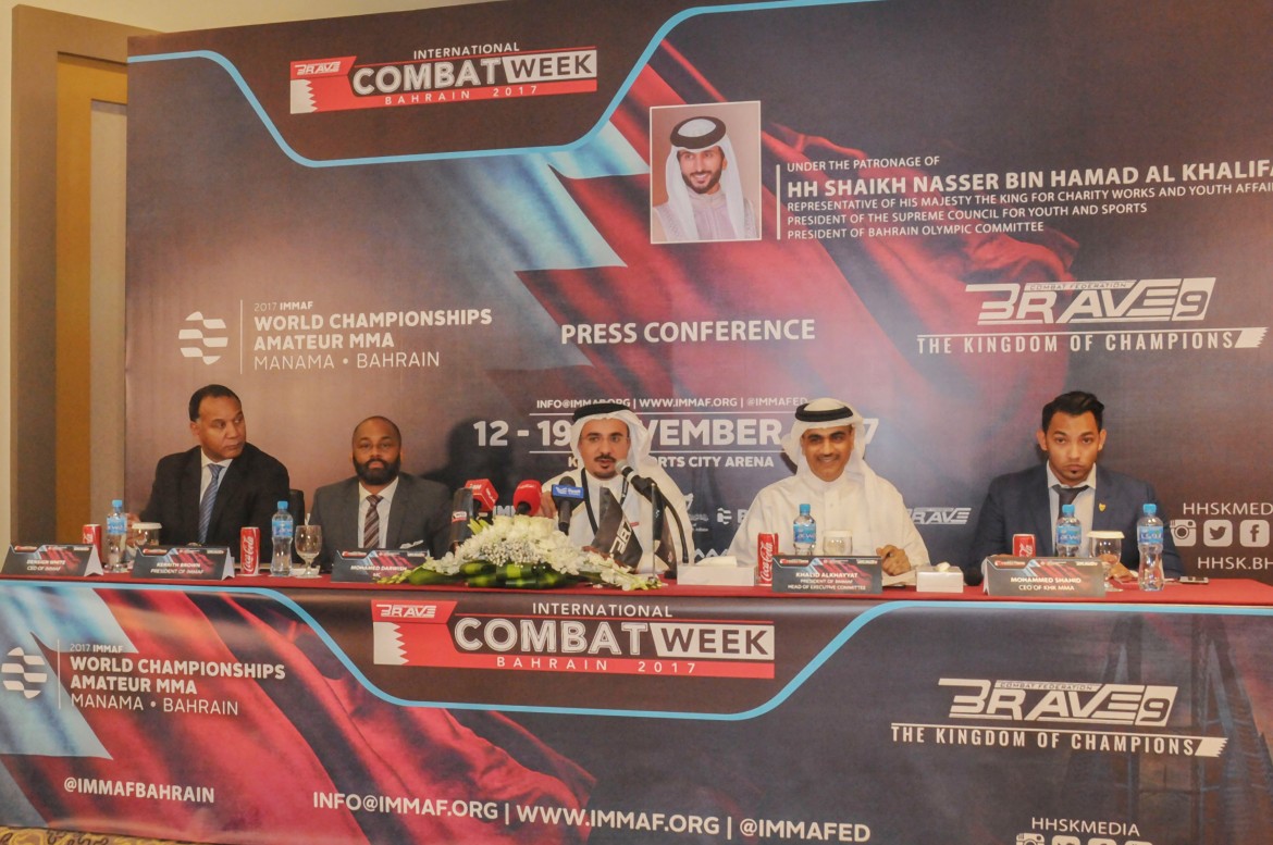IMMAF heads attend latest IMMAF World Championships & Brave 9 press conference in Bahrain