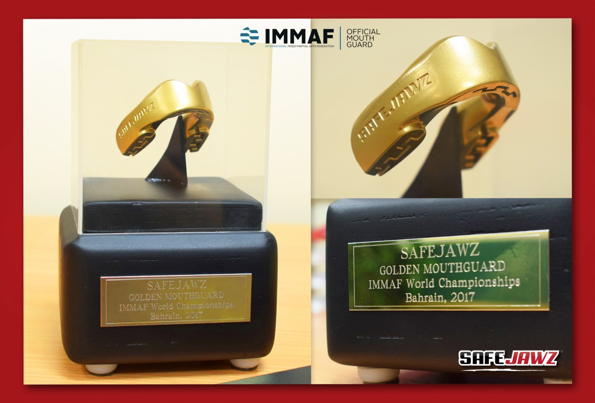 Golden Mouthguard award goes to Panama's David Rivera at 2017 IMMAF World Championships