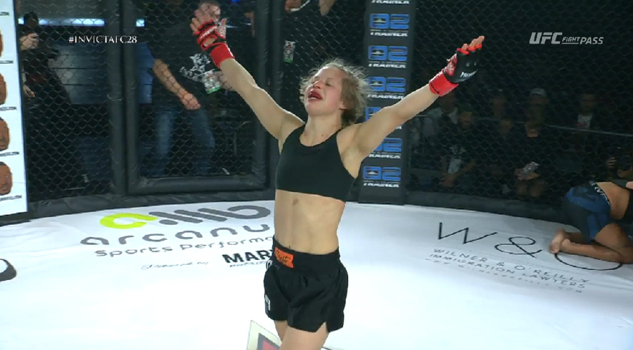 Minna Grusander wins Invicta debut in style: 'The Atomweight title is in sight'