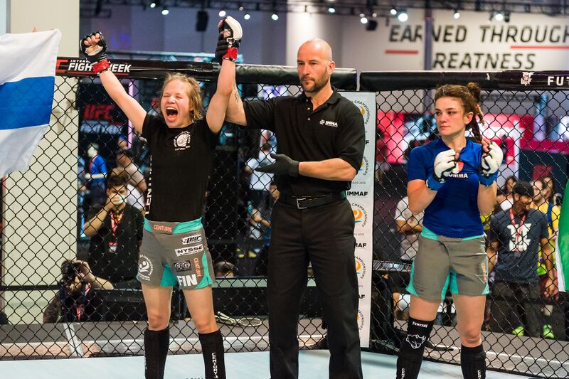 2015 IMMAF world champion Minna Grusander picks up 5th pro MMA win