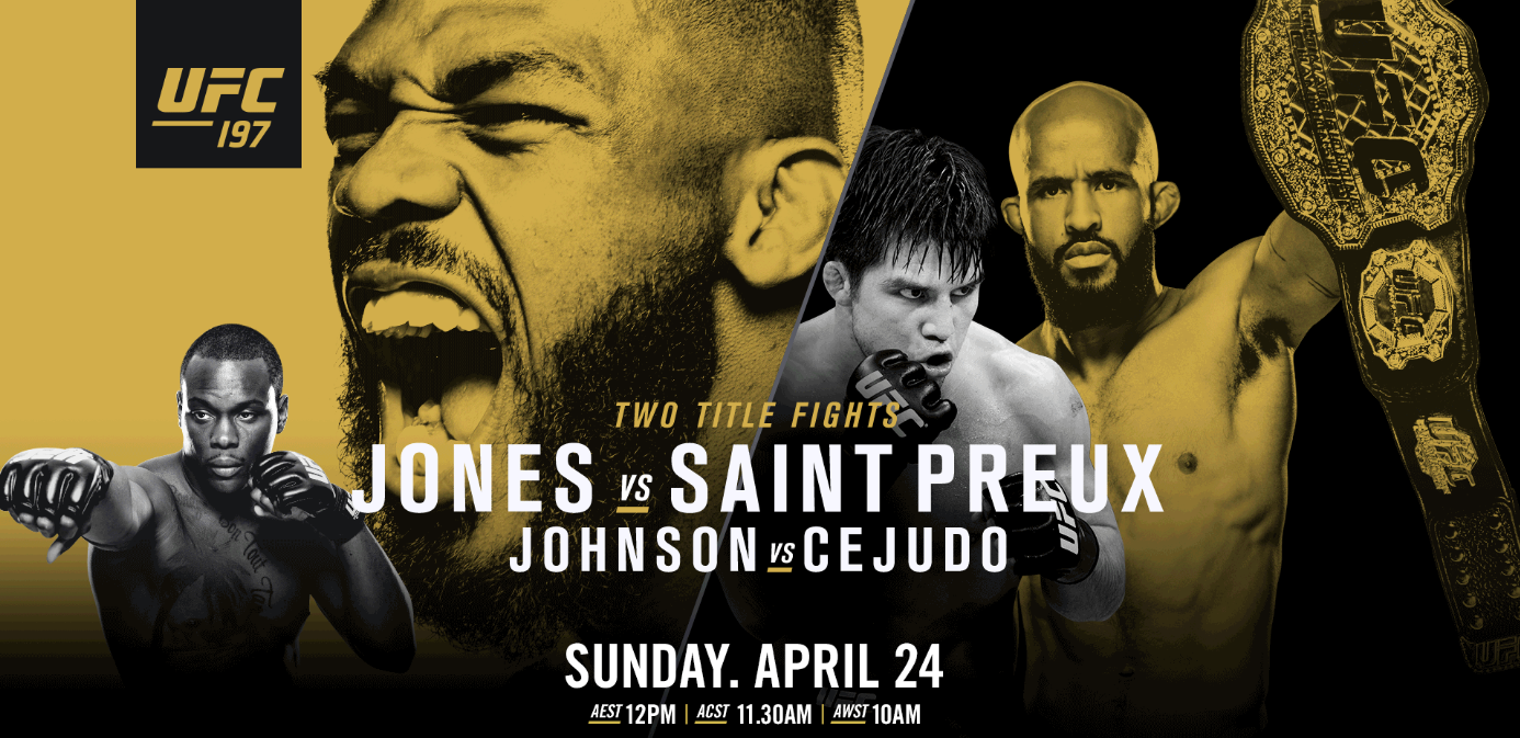 UFC 197 Preview: Jones vs. Saint Preux, Johnson vs. Cejudo
