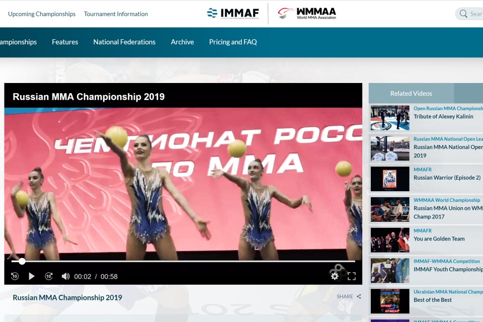 Russian Union Men’s International MMA Cup to Stream Live on IMMAF.TV﻿
