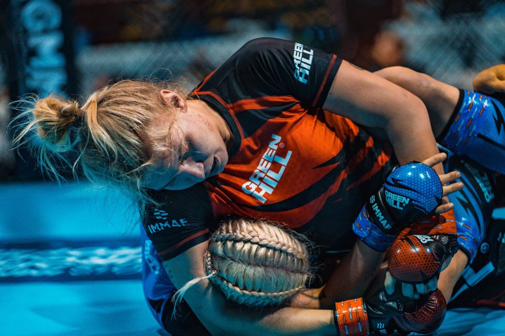 IMMAF alumni Dudakova keeps win streak alive at Open Fighting Championship 12