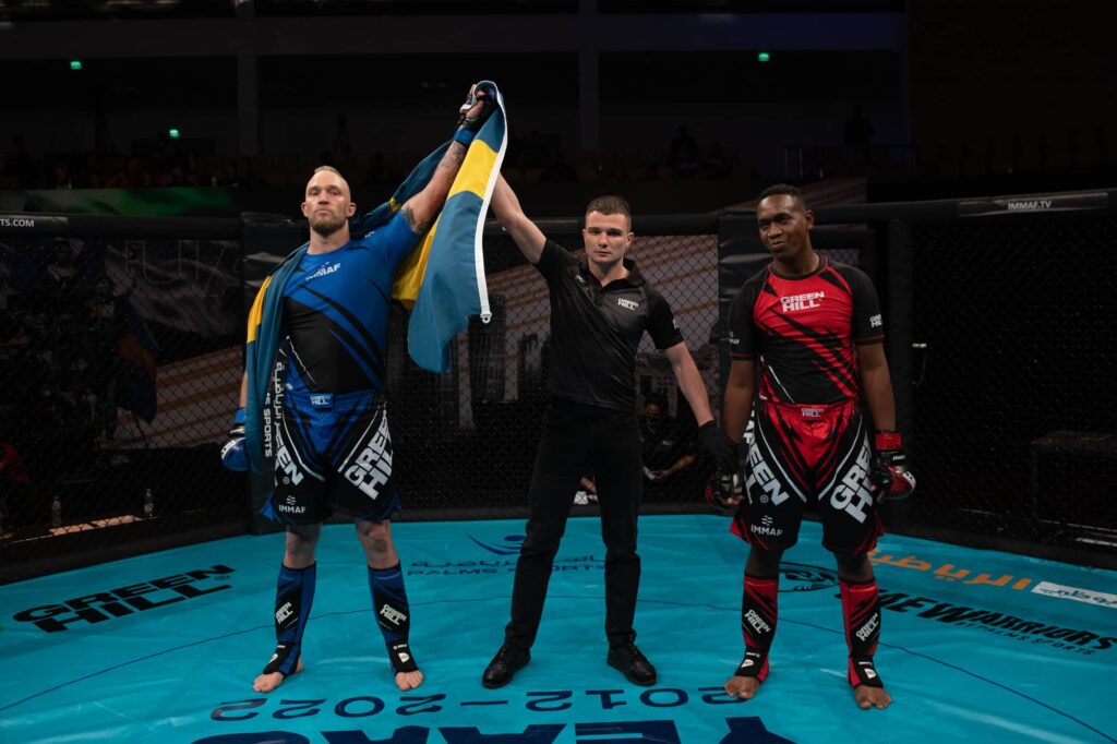 Sweden’s Robin Enontekio delivers one-punch KO to advance to 2021 IMMAF World Championship quarter-finals