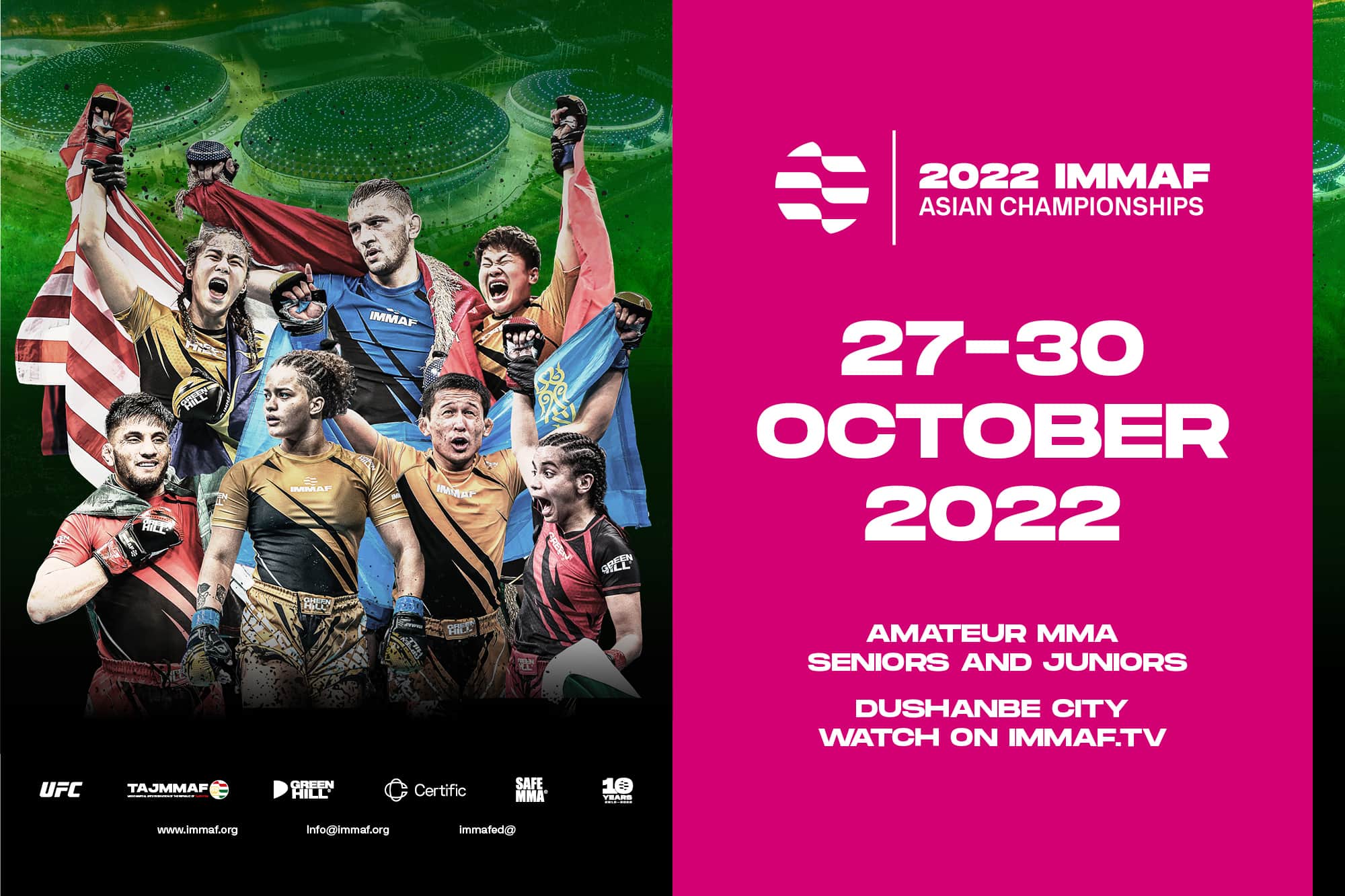 IMMAF TV to broadcast 2022 IMMAF Asian Championships