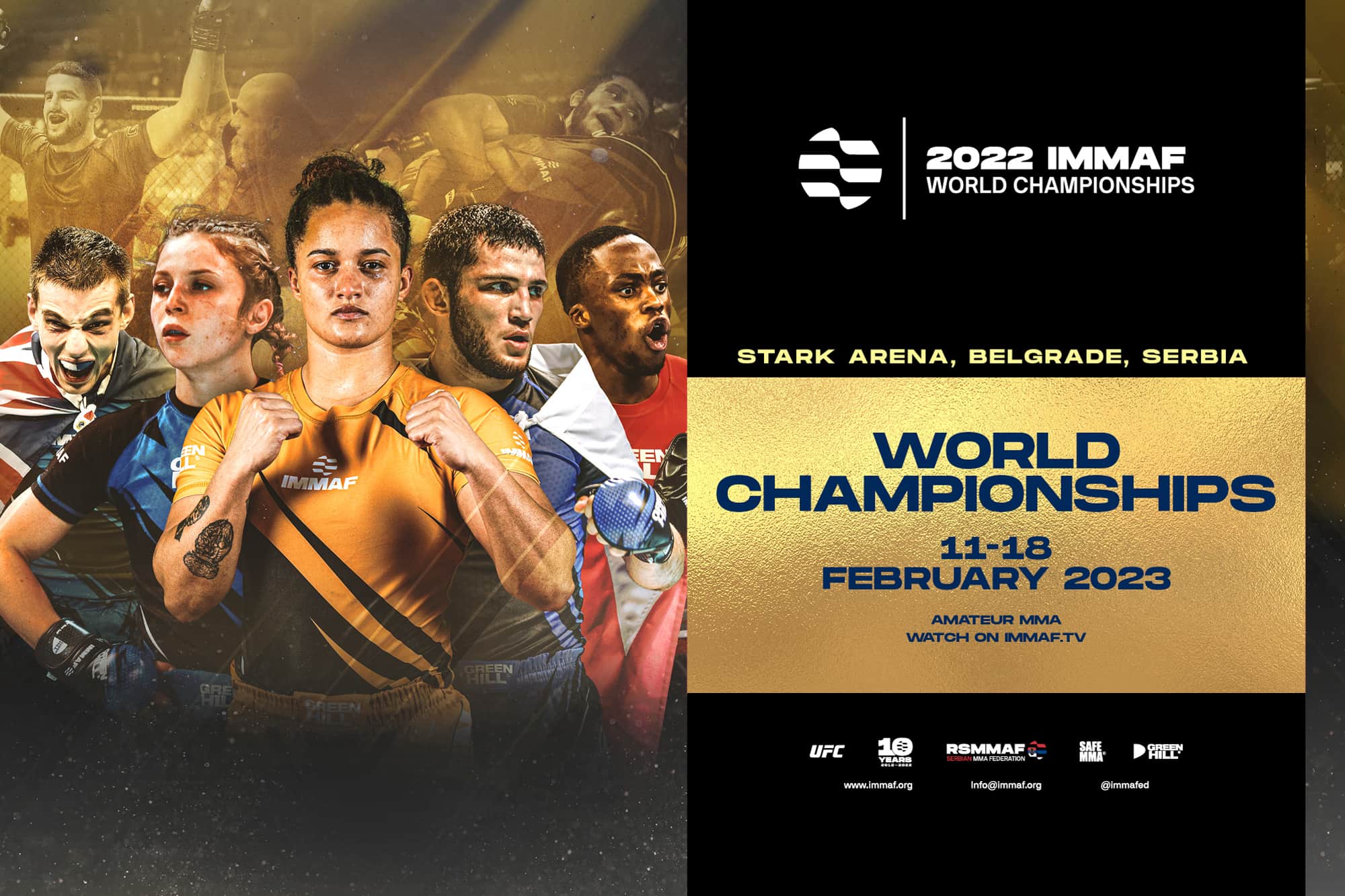International Mixed Martial Arts Federation announces full schedule for IMMAF World Championships Week